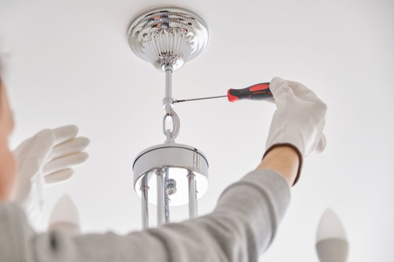 Chandelier Bulb Installation